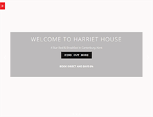 Tablet Screenshot of harriethouse.co.uk